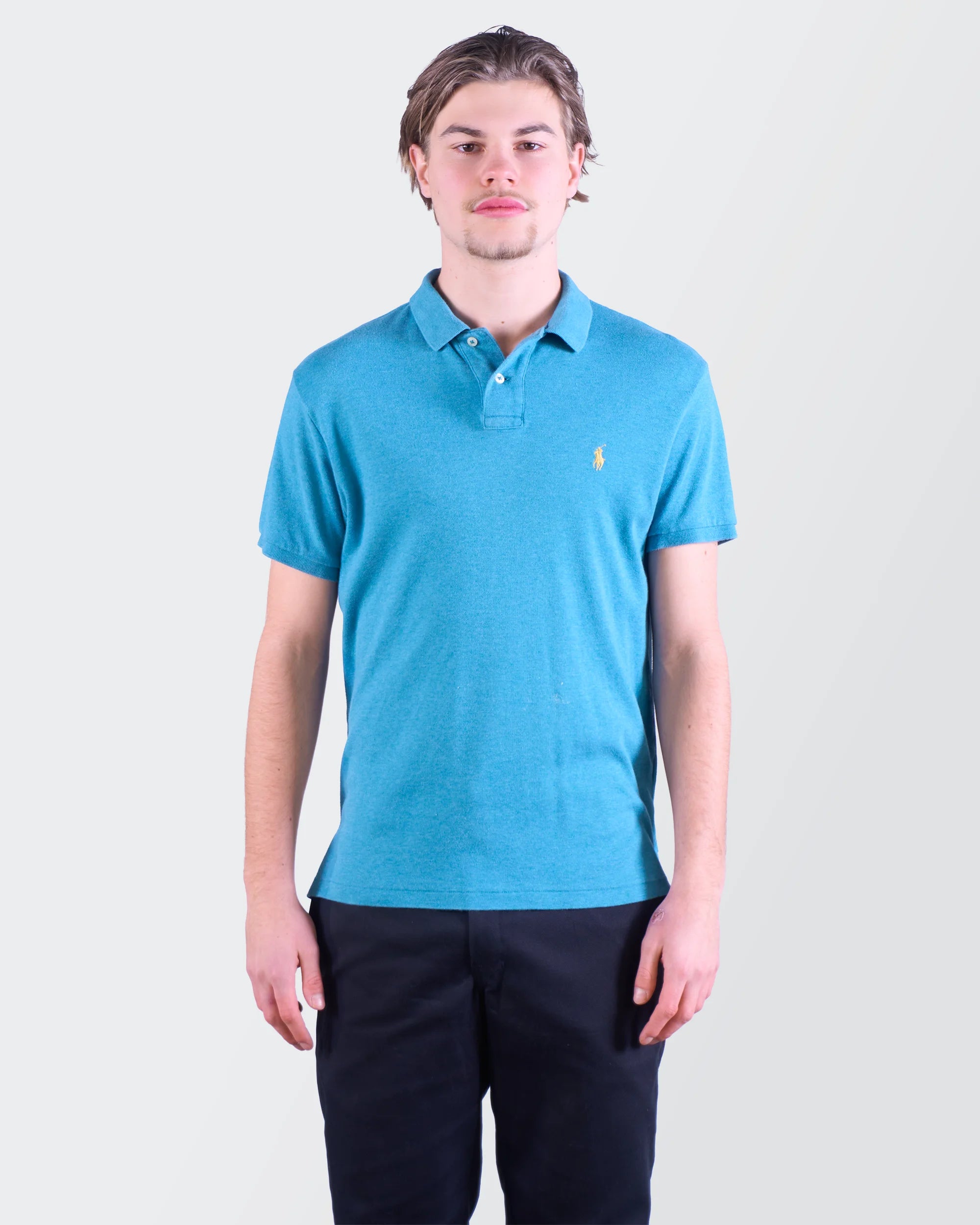 Ralph Lauren blauw poloshirt maat M