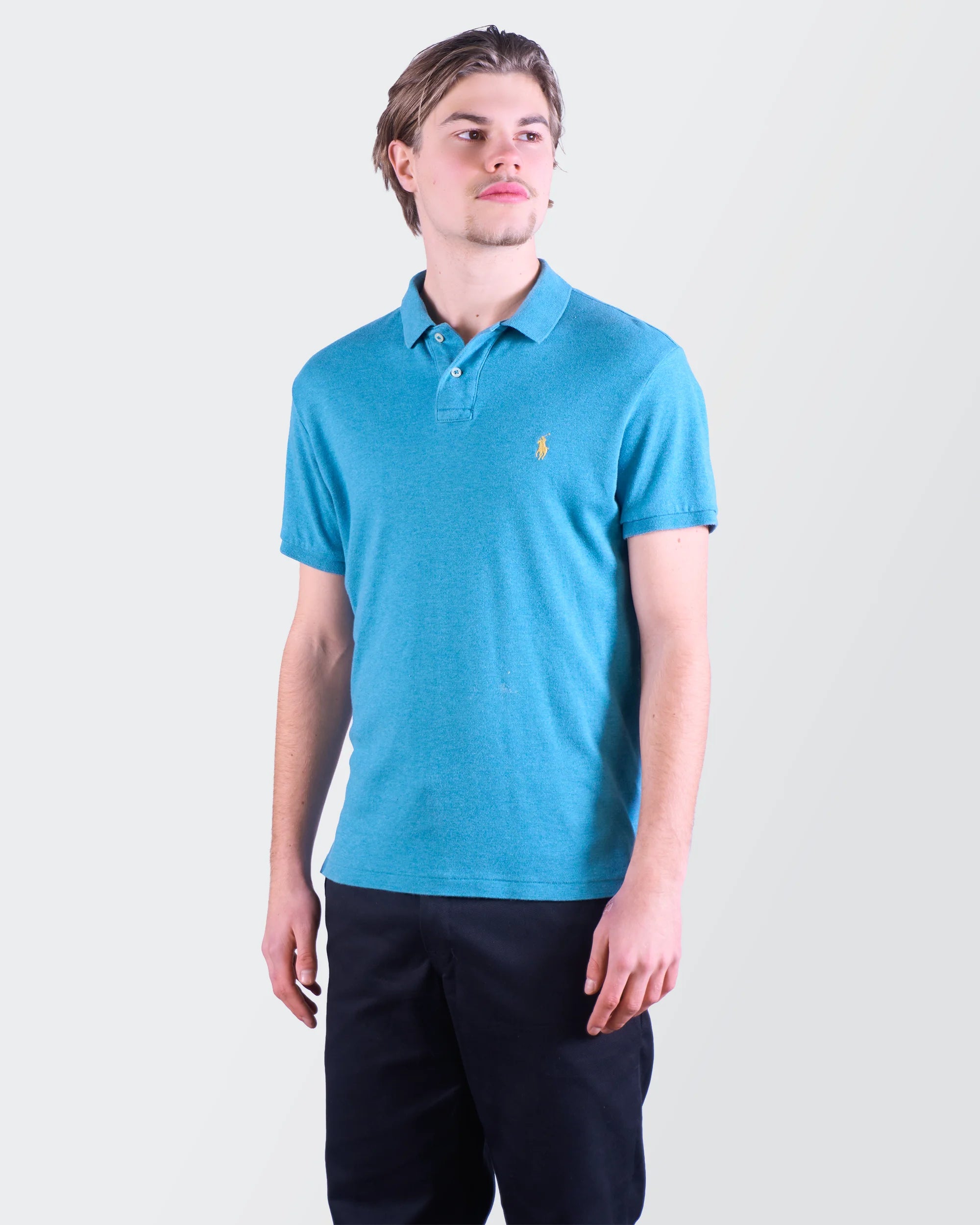Ralph Lauren blauw poloshirt maat M