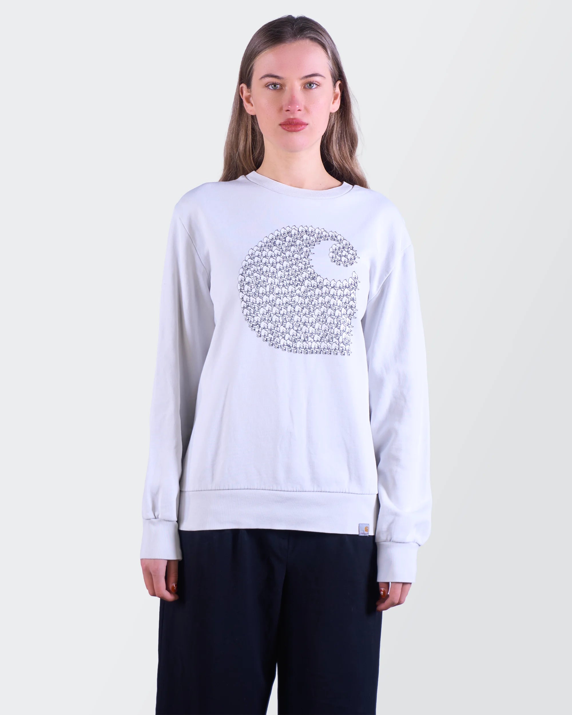 Carhartt blauwe trui maat S