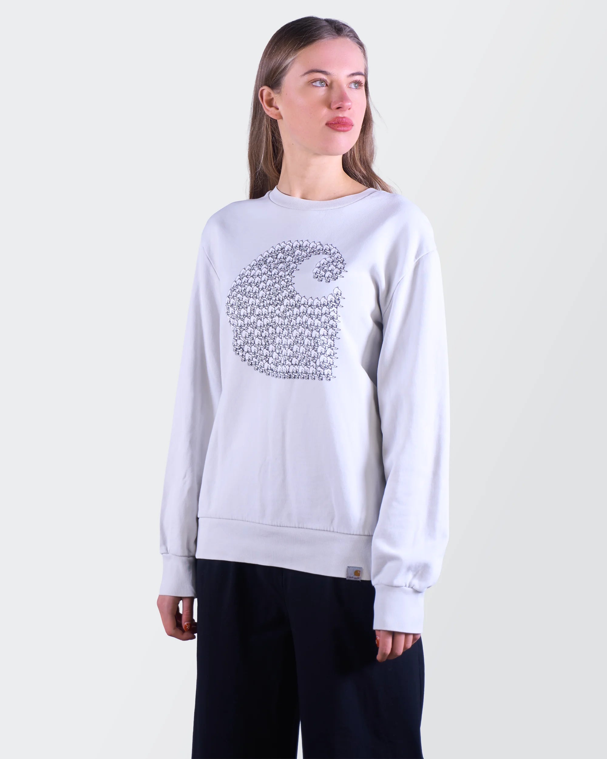 Carhartt blauwe trui maat S