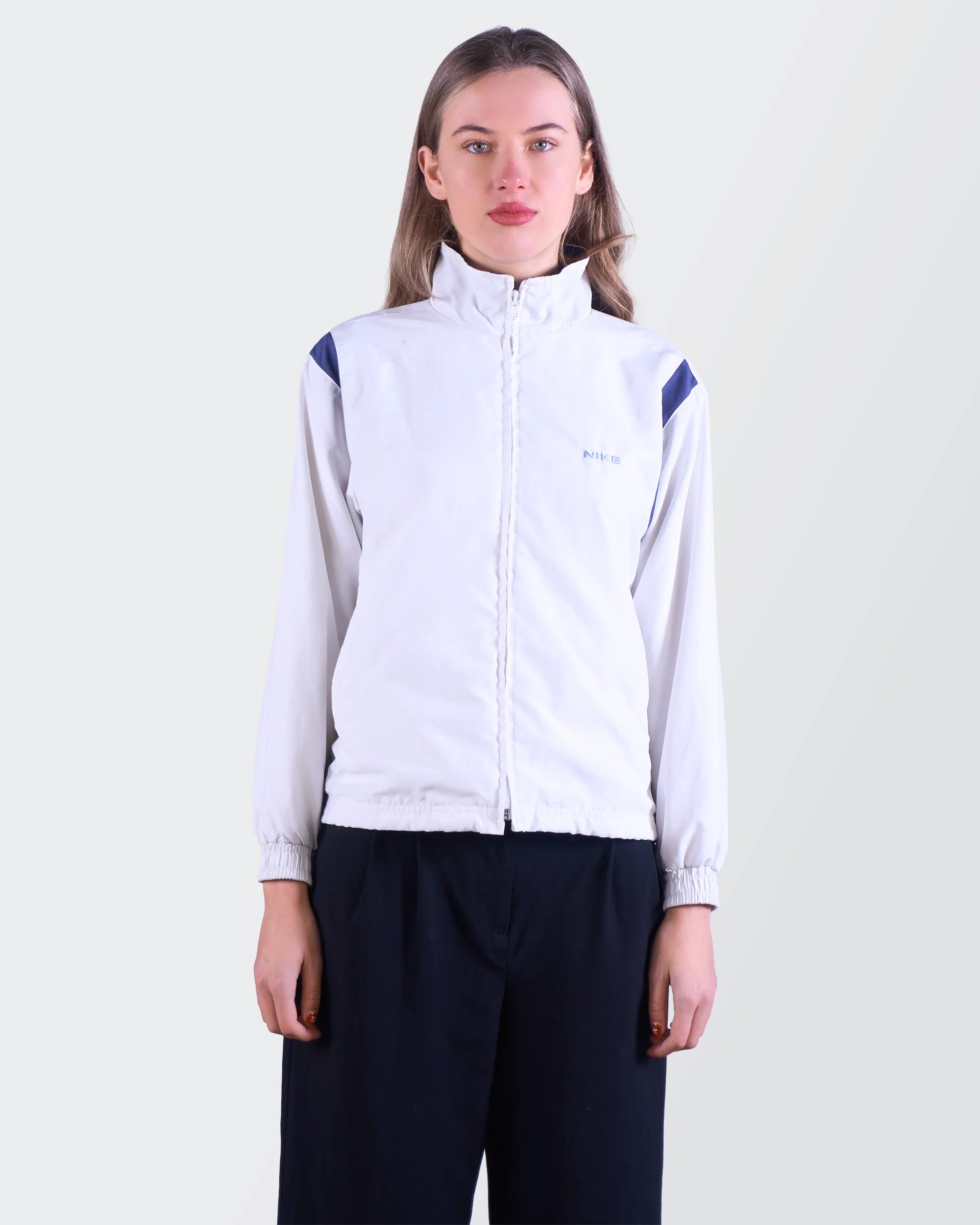Nike White Track Jacket XS
