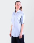 Ralph Lauren blauw overhemd met korte mouwen maat M