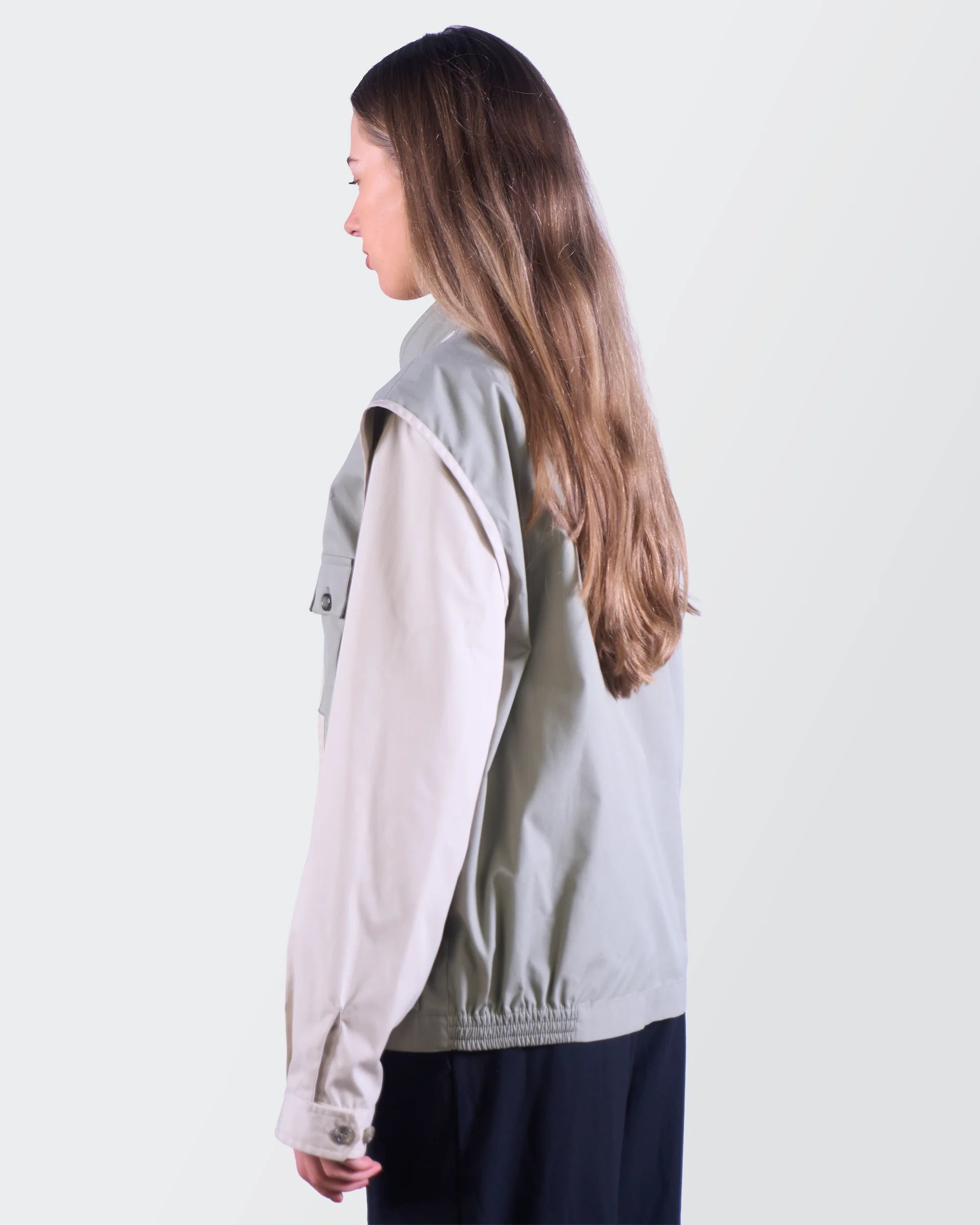 Burberry 1990's Beige Nylon Utility Vest - M