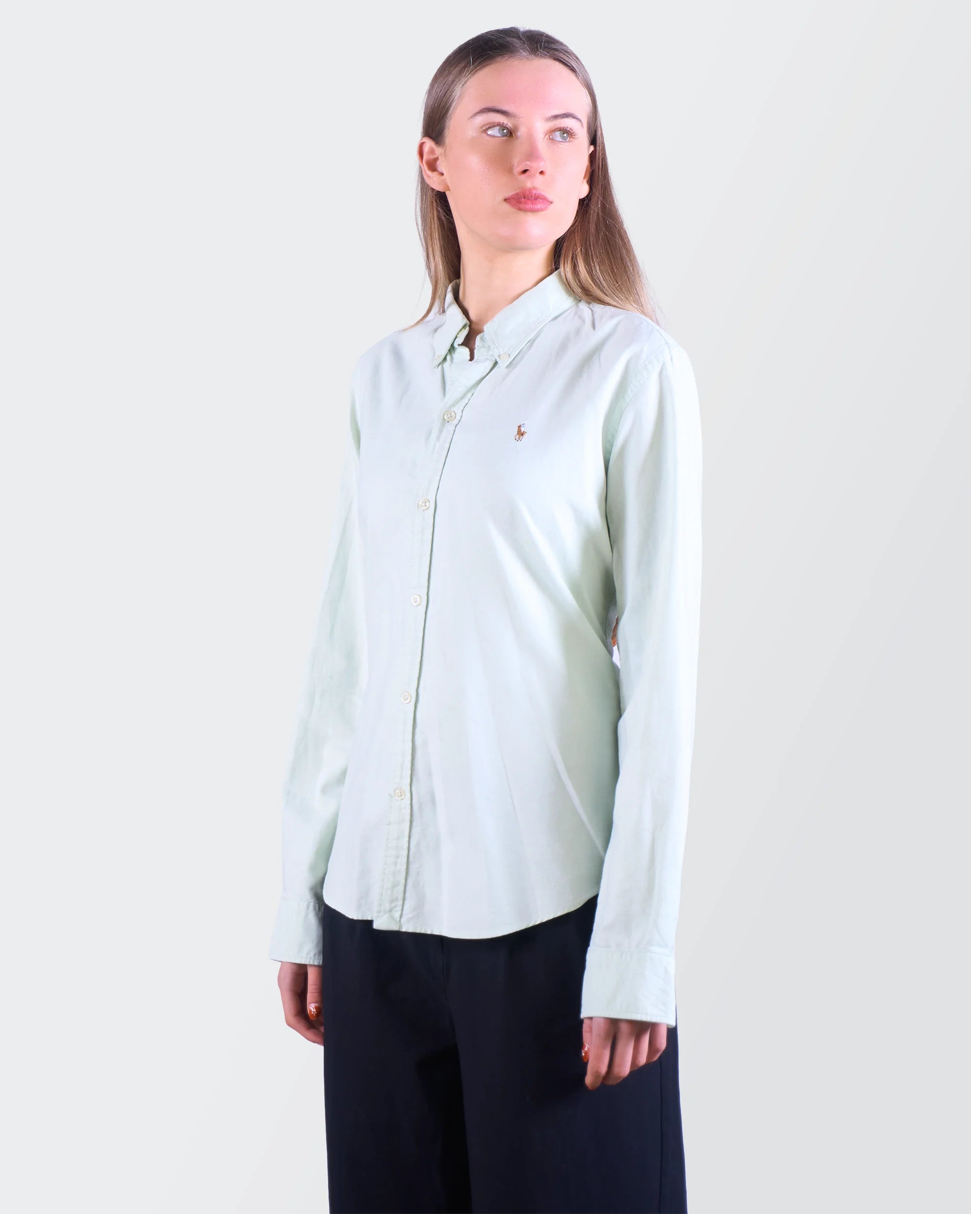 Roze Ralph Lauren overhemd met knoopjes (maat M)