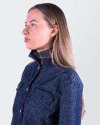 Burberry 2000's Blue Cropped Ribcord Jacket - S