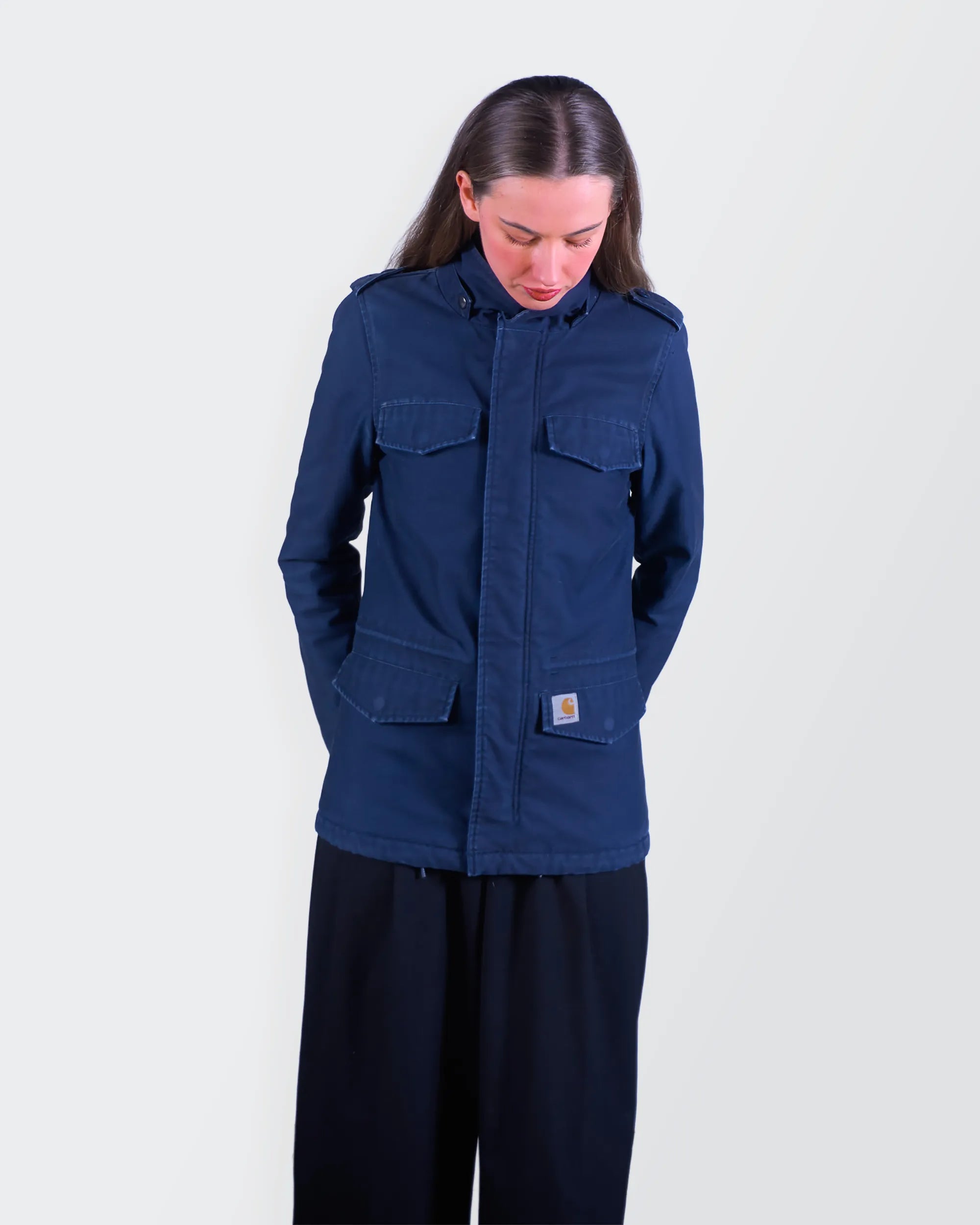 Carhartt Navy Parka Jacket - S