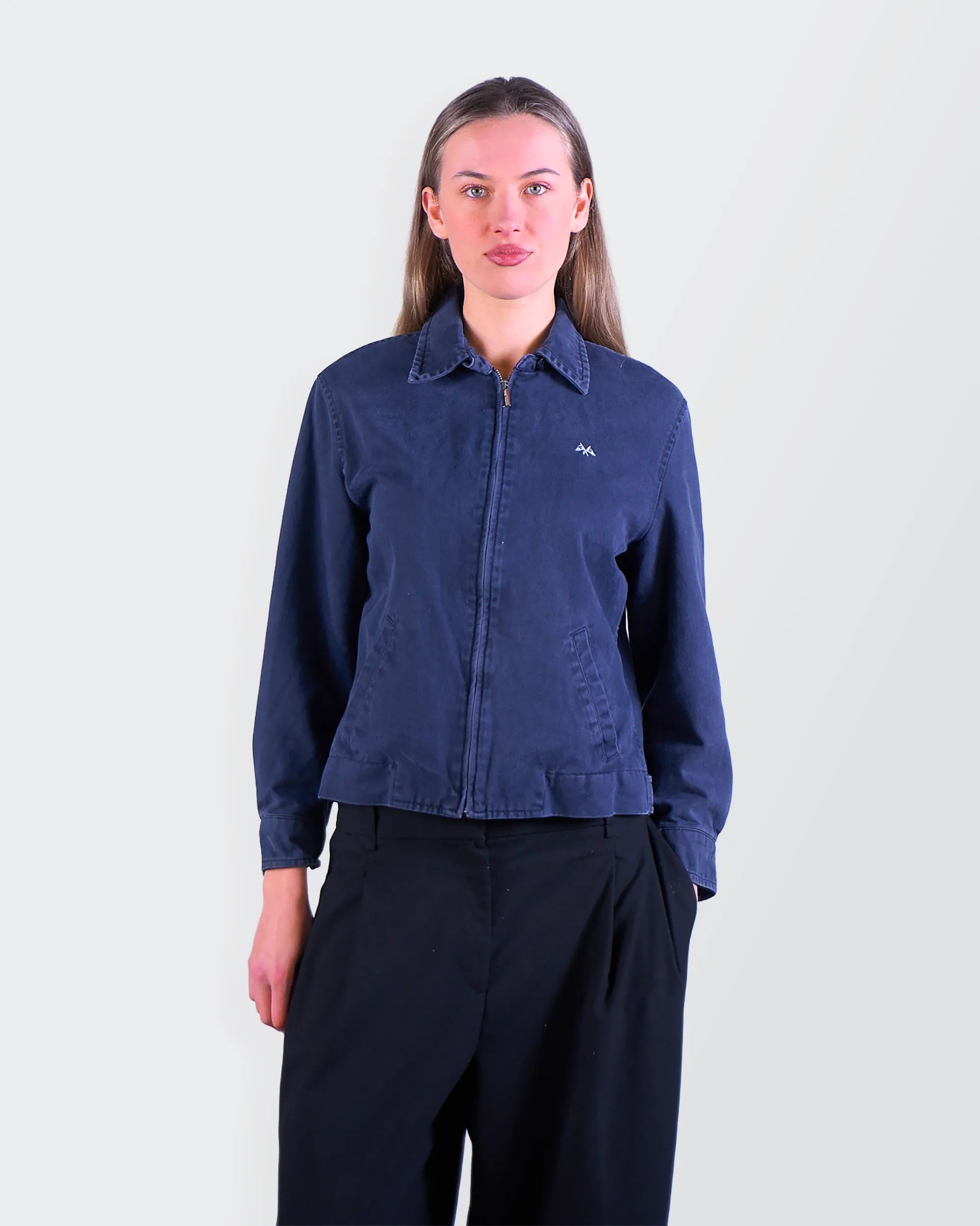 Burberry 2000's Blue Harrington Jacket - XXS