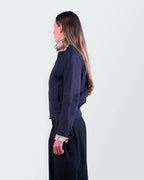 Burberry 2000's Navy Harrington Jacket - S