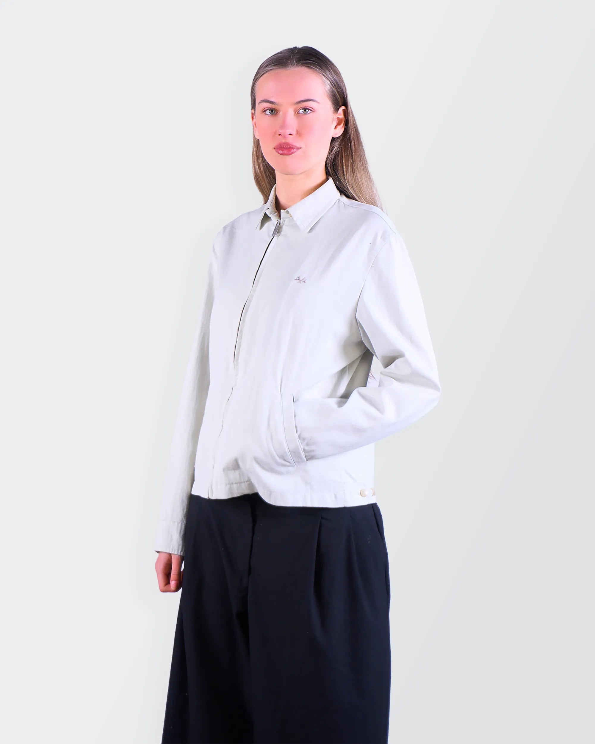 Burberry 2000's White Harrington Jacket - S