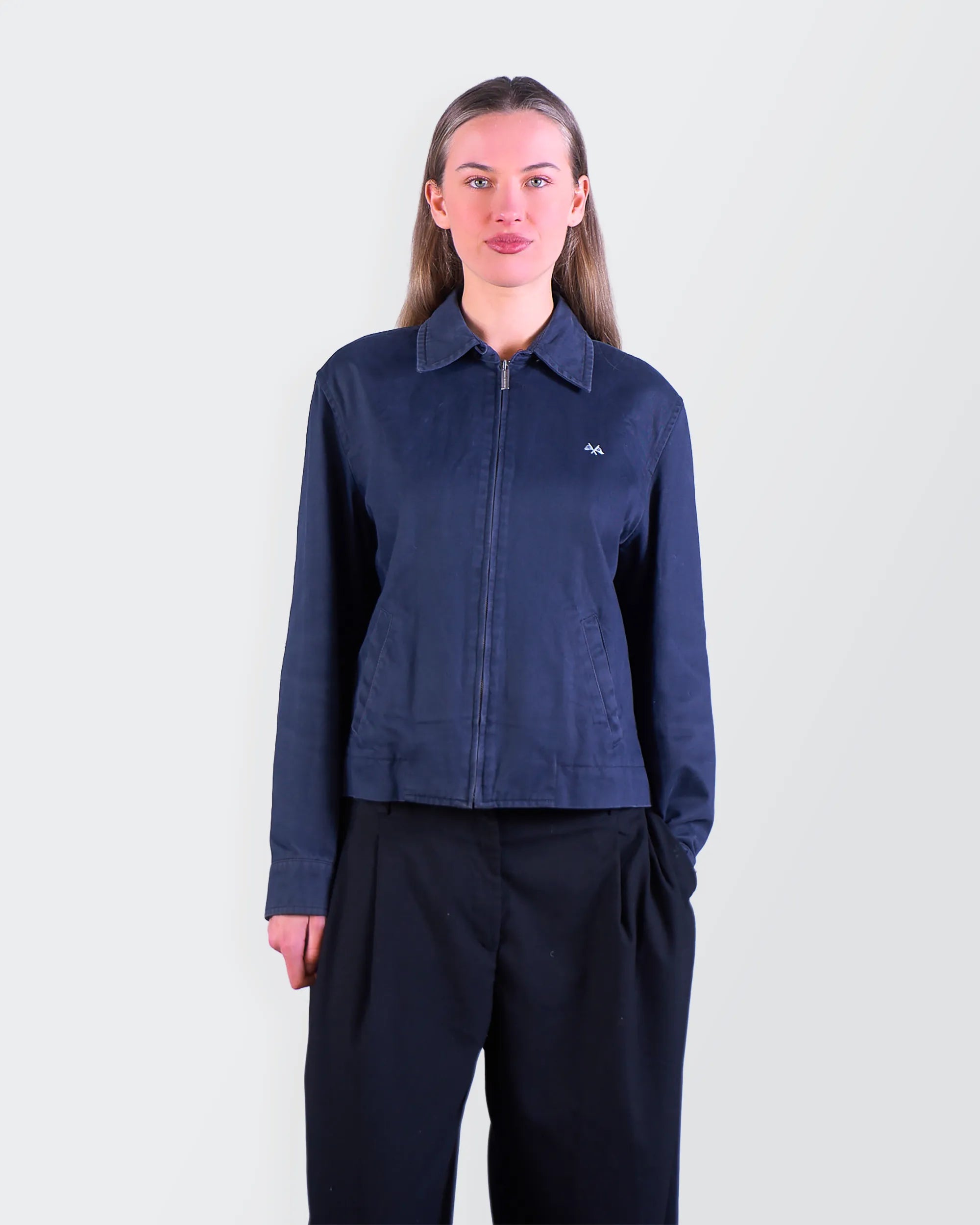 Burberry 2000's Navy Harrington Jacket - S