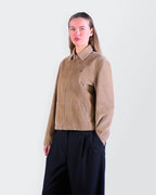 Burberry 2000's Beige Corduroy Harrington Jacket - M