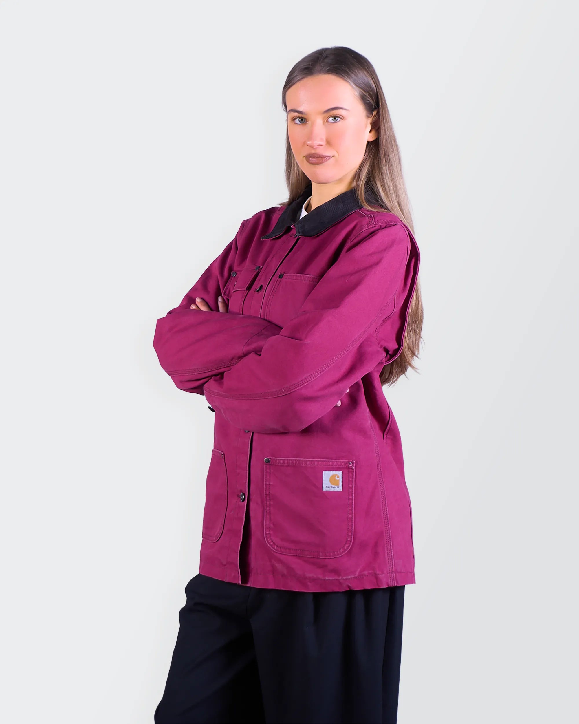 Carhartt roze werkjas maat M Canvas