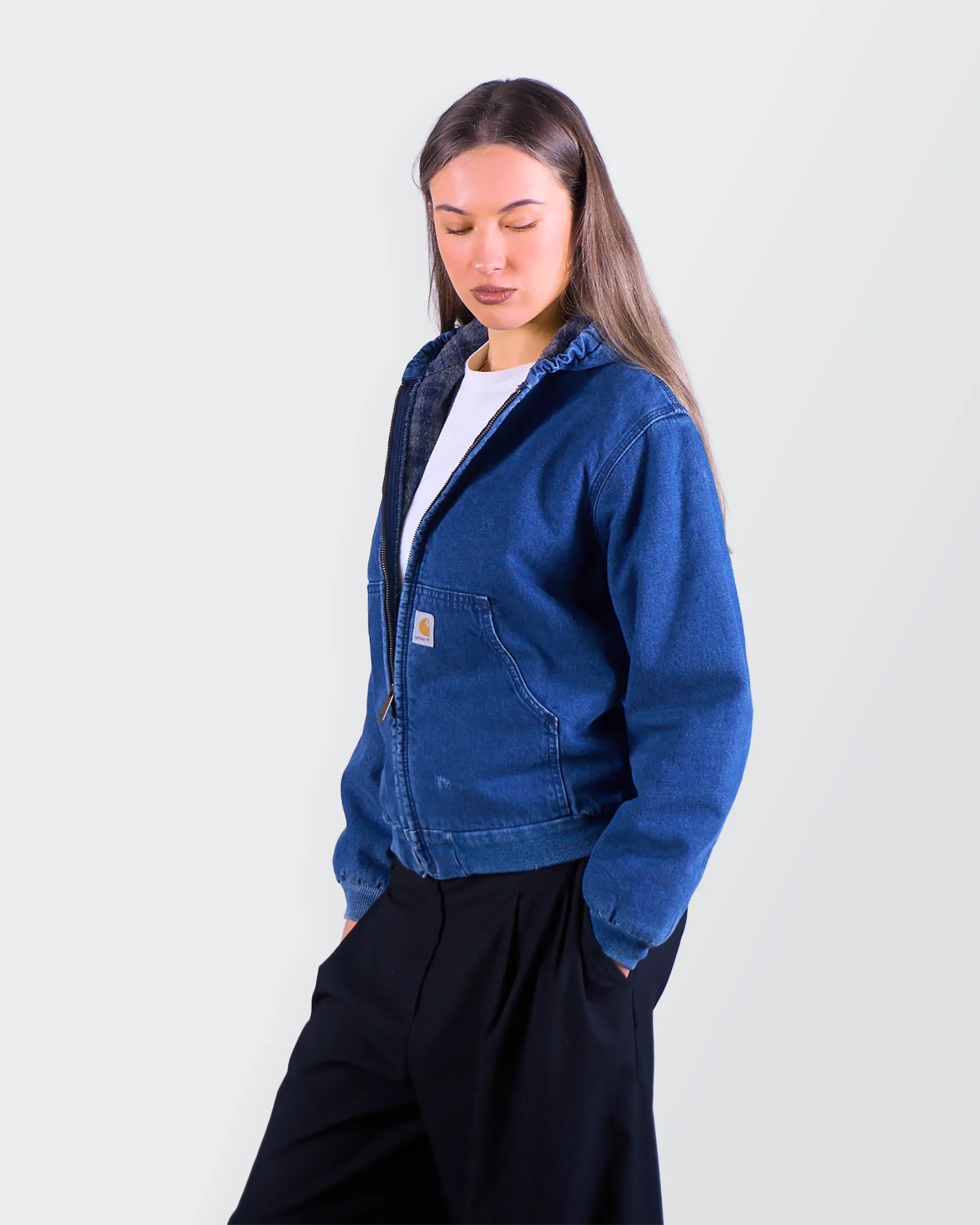 Vintage Carhartt Active Denim Jacket Denim - XS