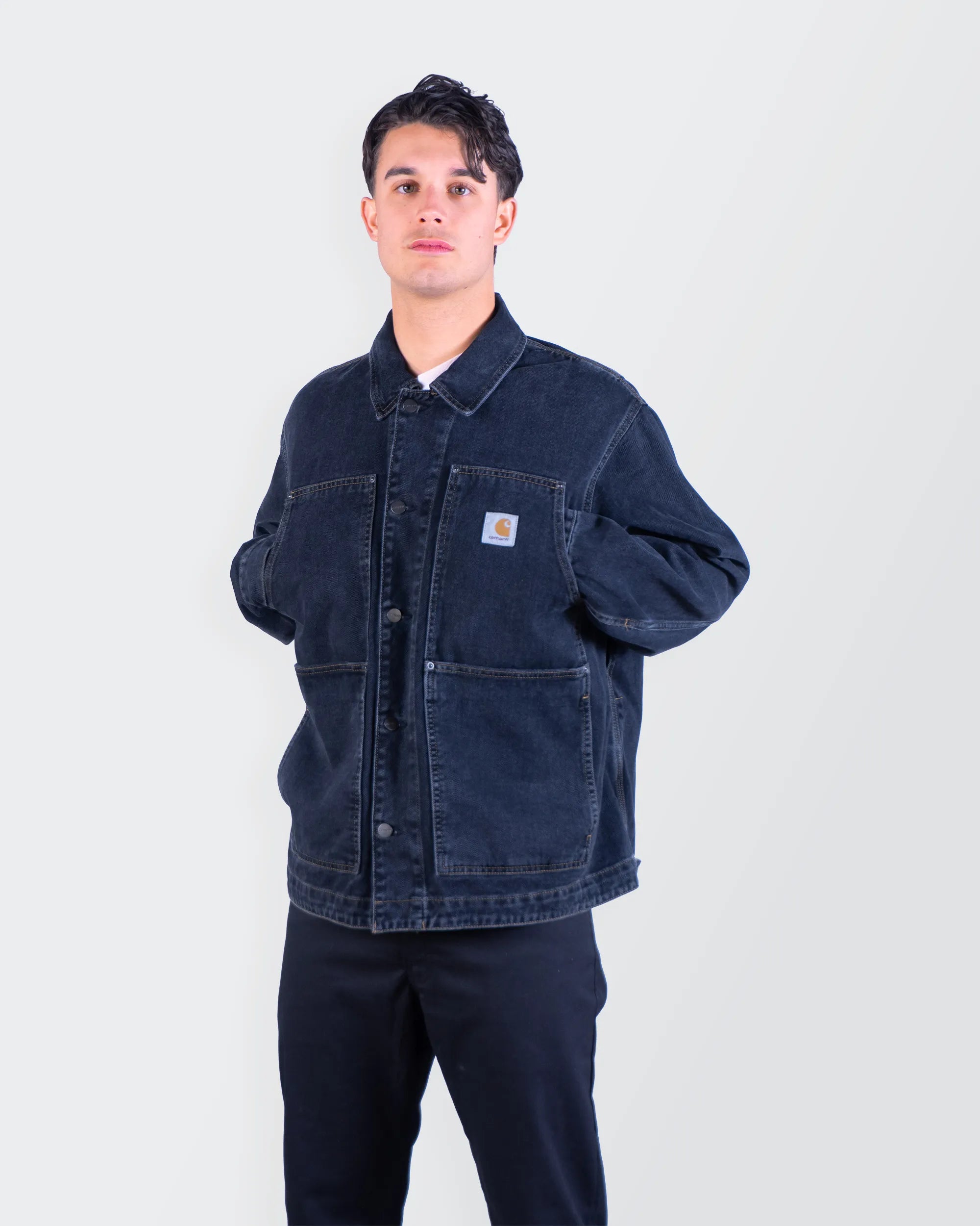 Carhartt marineblauwe spijkerjas - M
