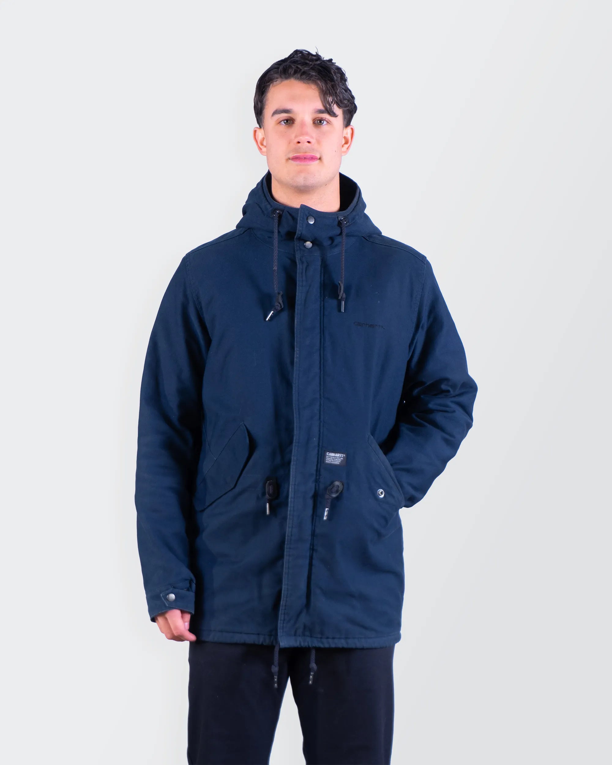 Carhartt Navy Parka Jacket - L