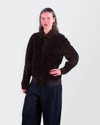 Burberry 2000's Brown Corduroy Harrington Jacket - M