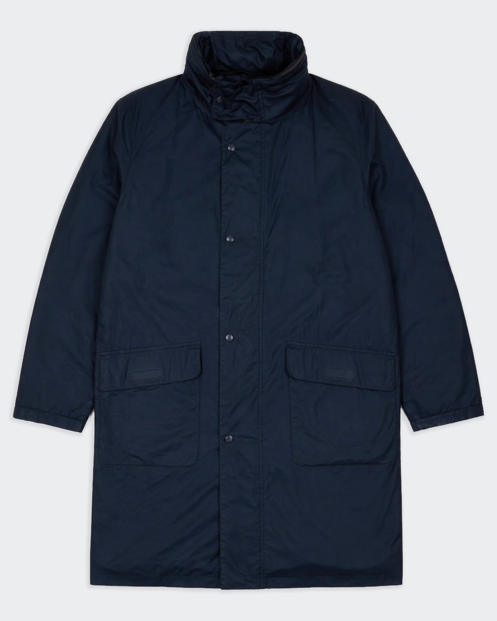 Burberry Navy Overcoat - XL