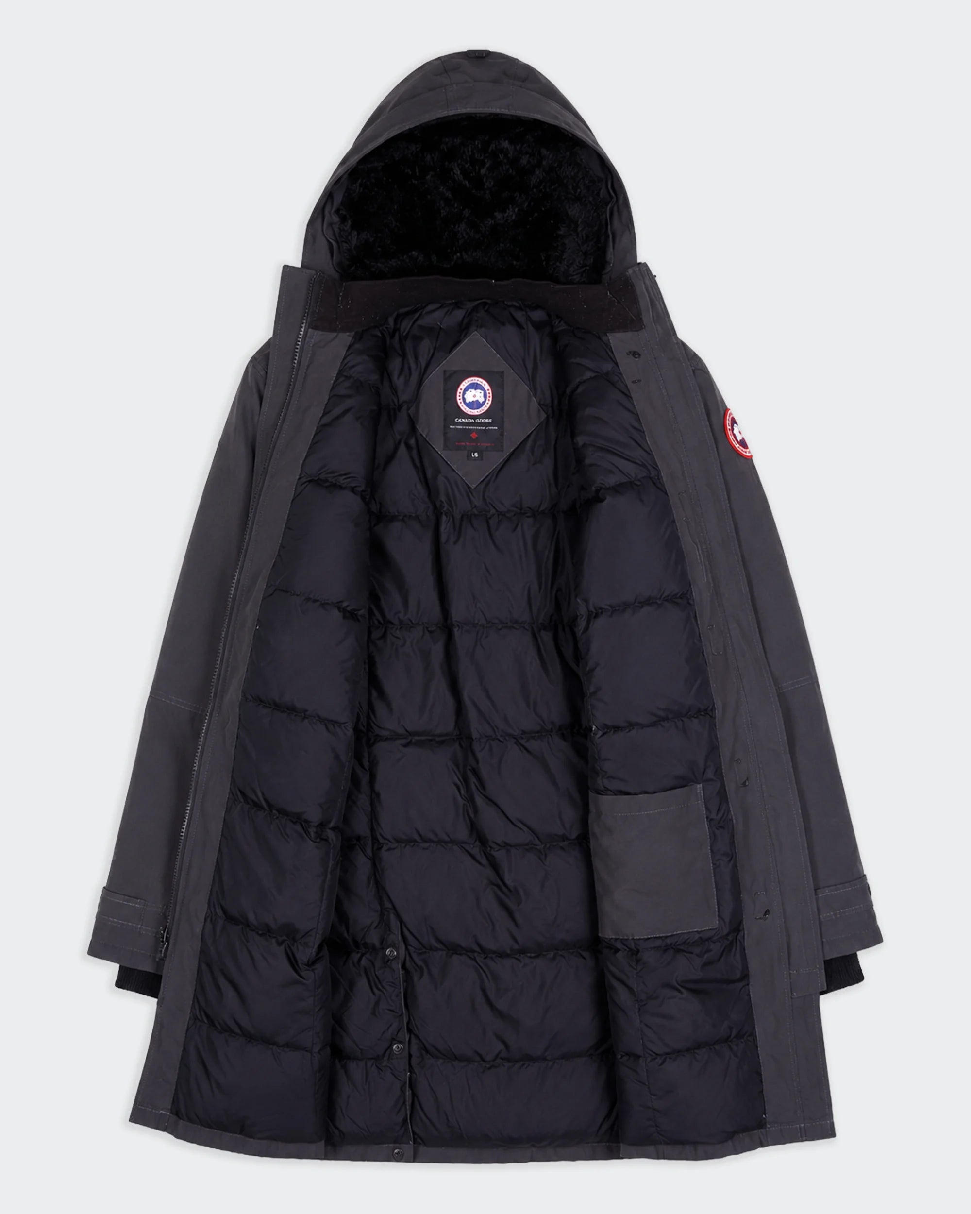 Canada Goose Grey Parka Coat - L