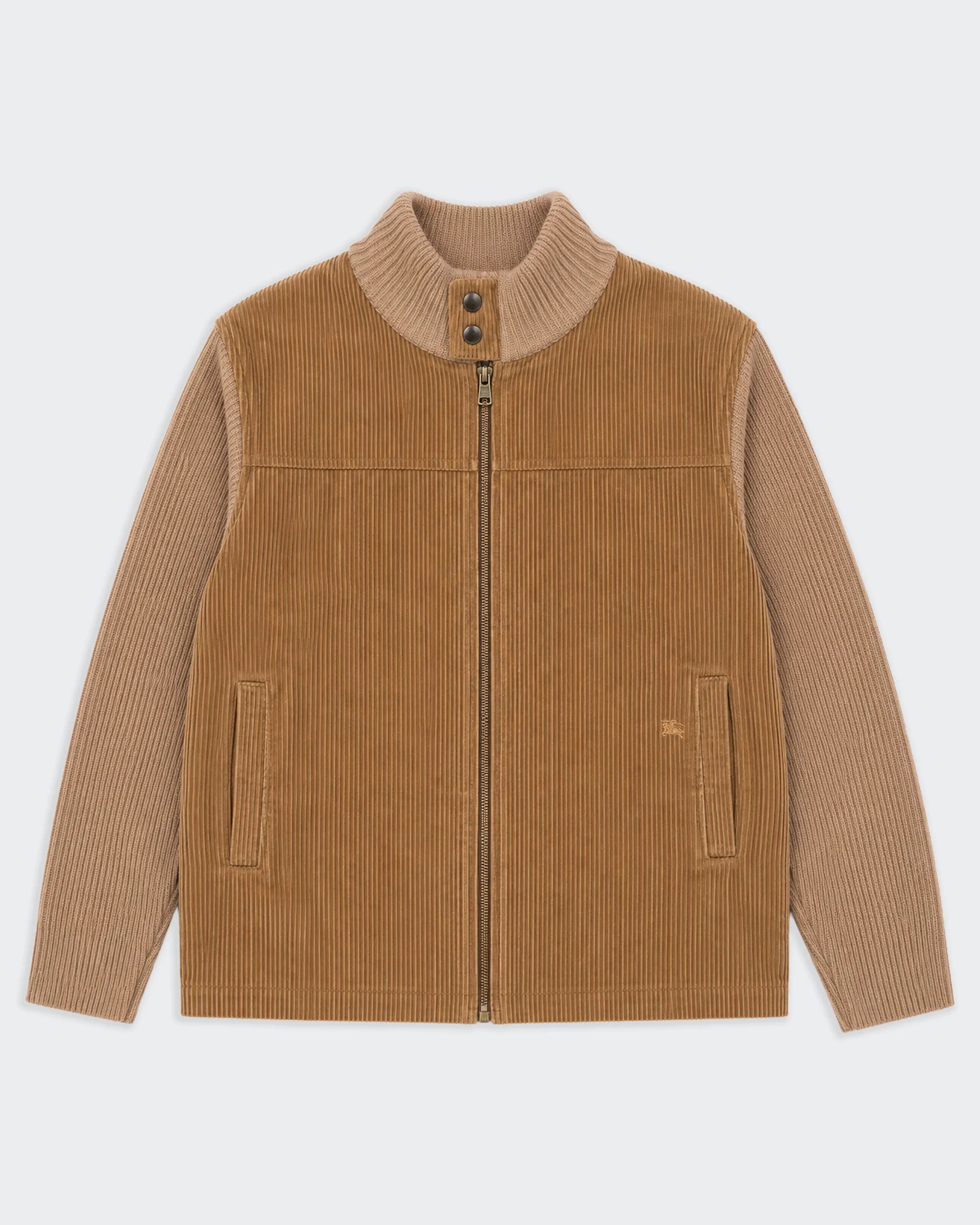 Burberry Brown Zip Cardigan - L