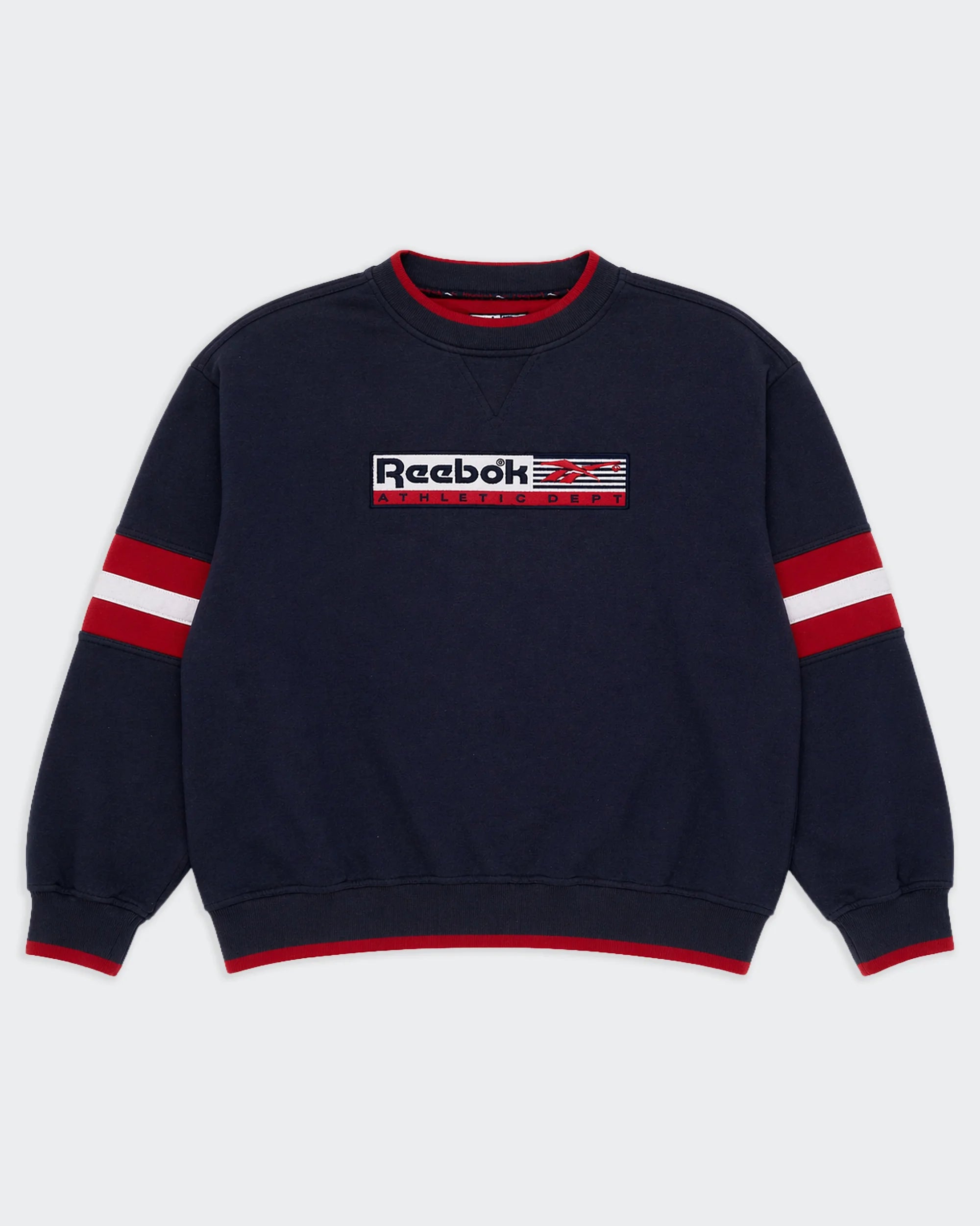 Reebok Navy Crewneck Jumper - M