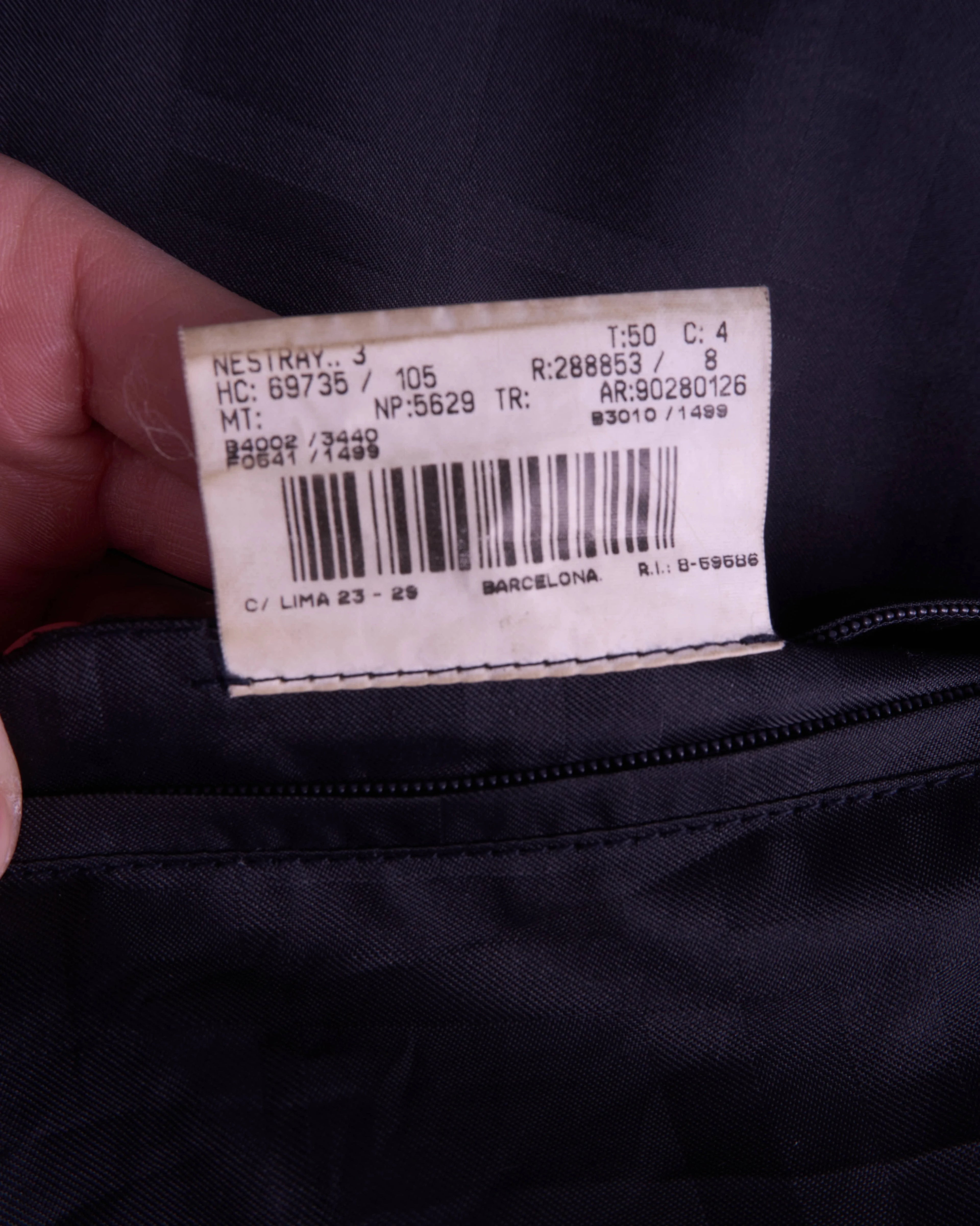 Burberry Black Car Coat - L