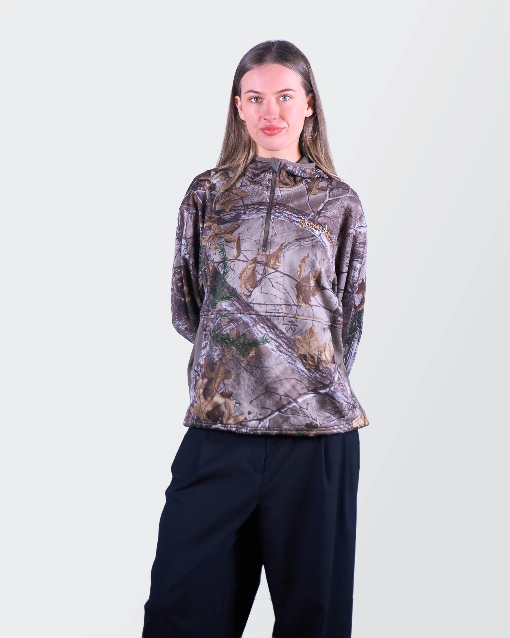 Scentlok Brown Quarter-zip Jumper - M
