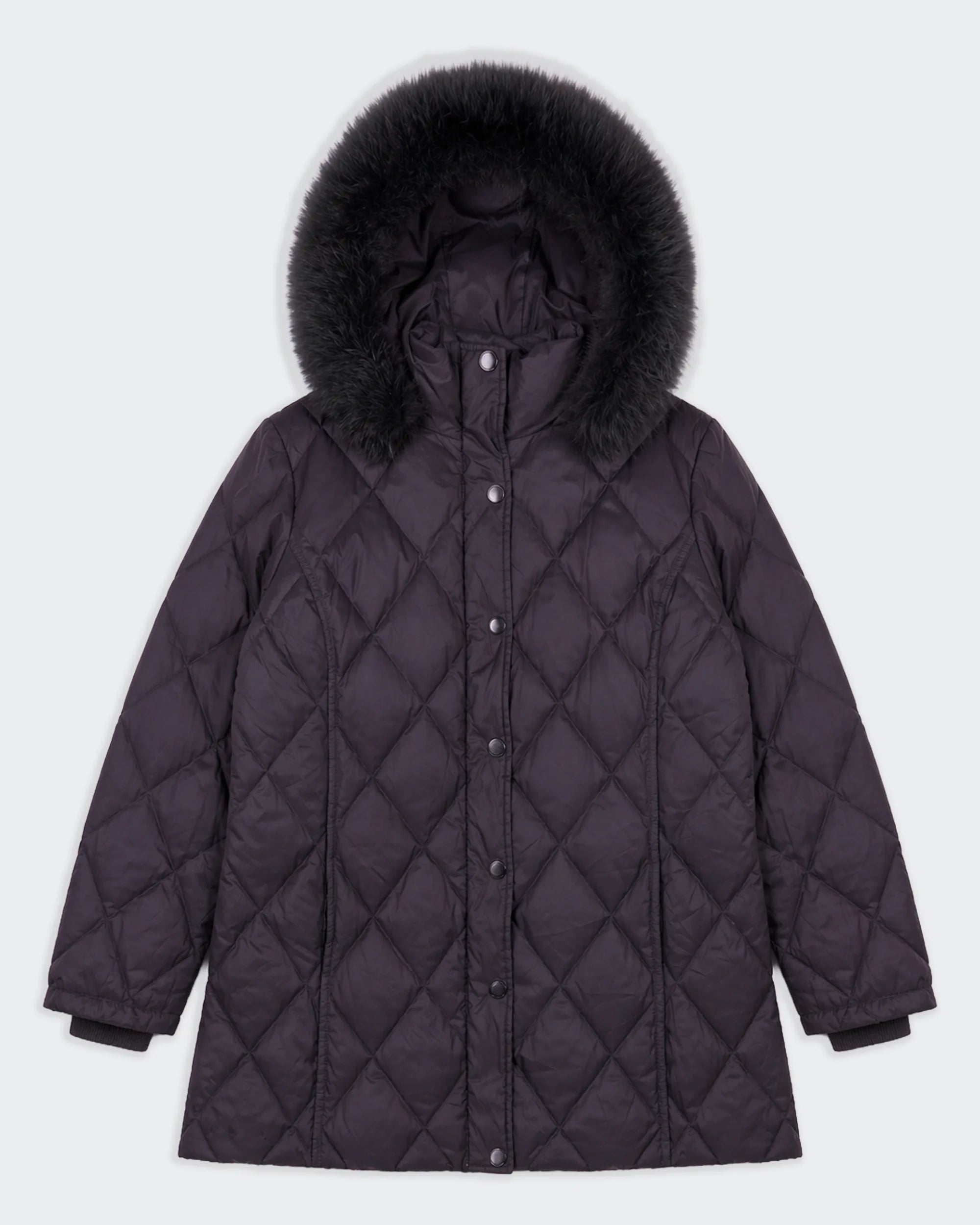Burberry Purple Quilted Jacket - M