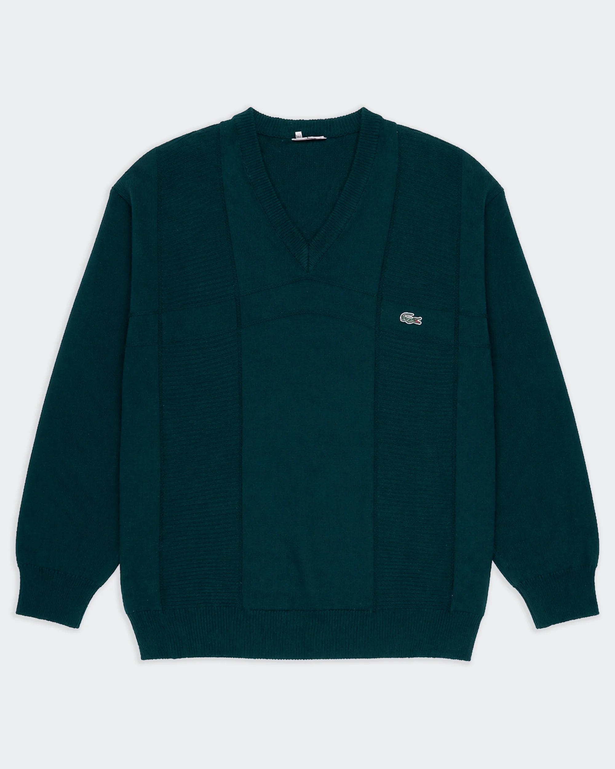 Lacoste Green V-neck Jumper - XL