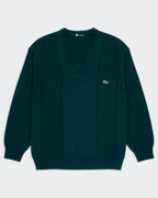 Lacoste Green V-neck Jumper - XL