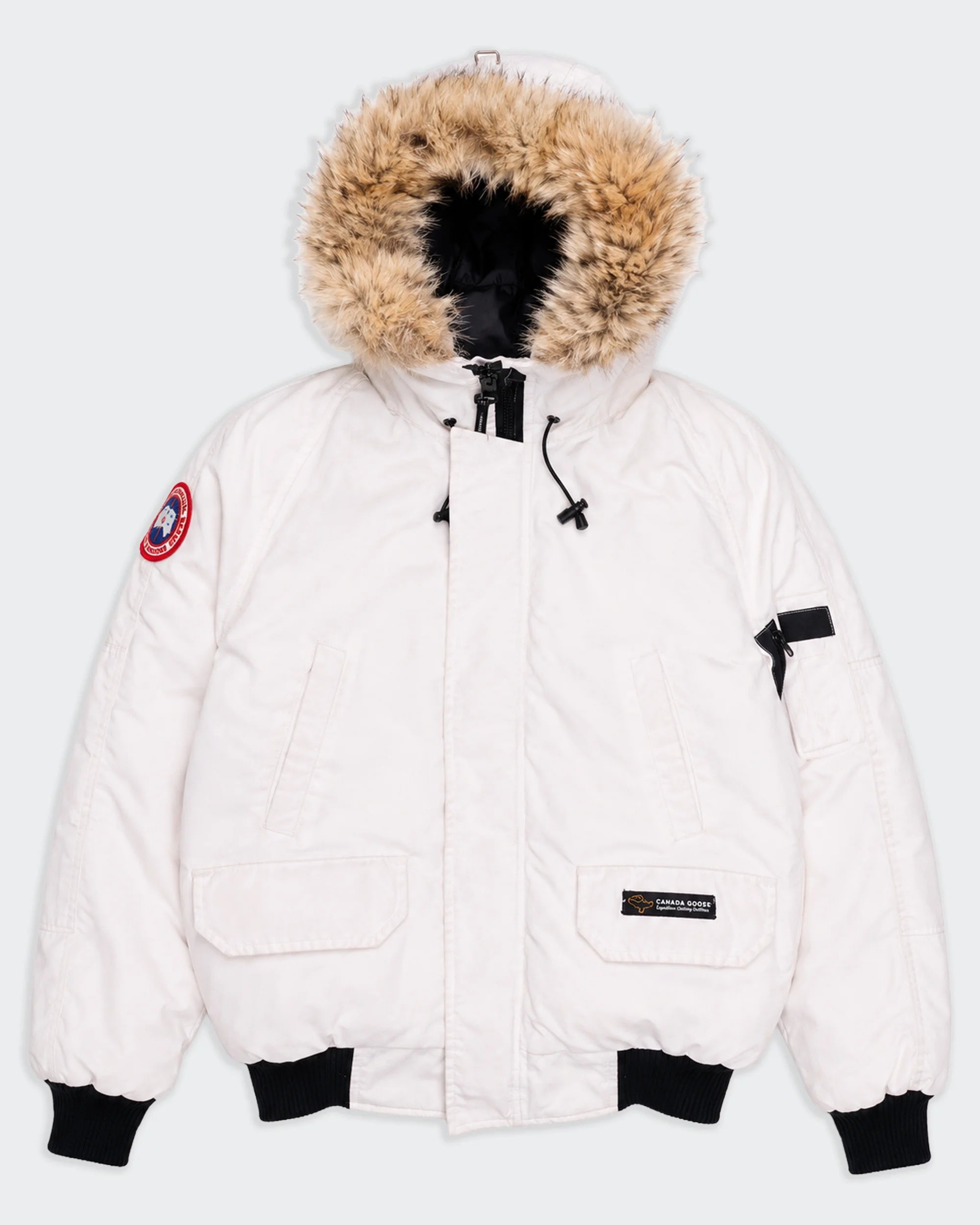 Canada Goose White Parka Coat - M