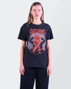ACDC Black Cotton Graphic T-shirt - S