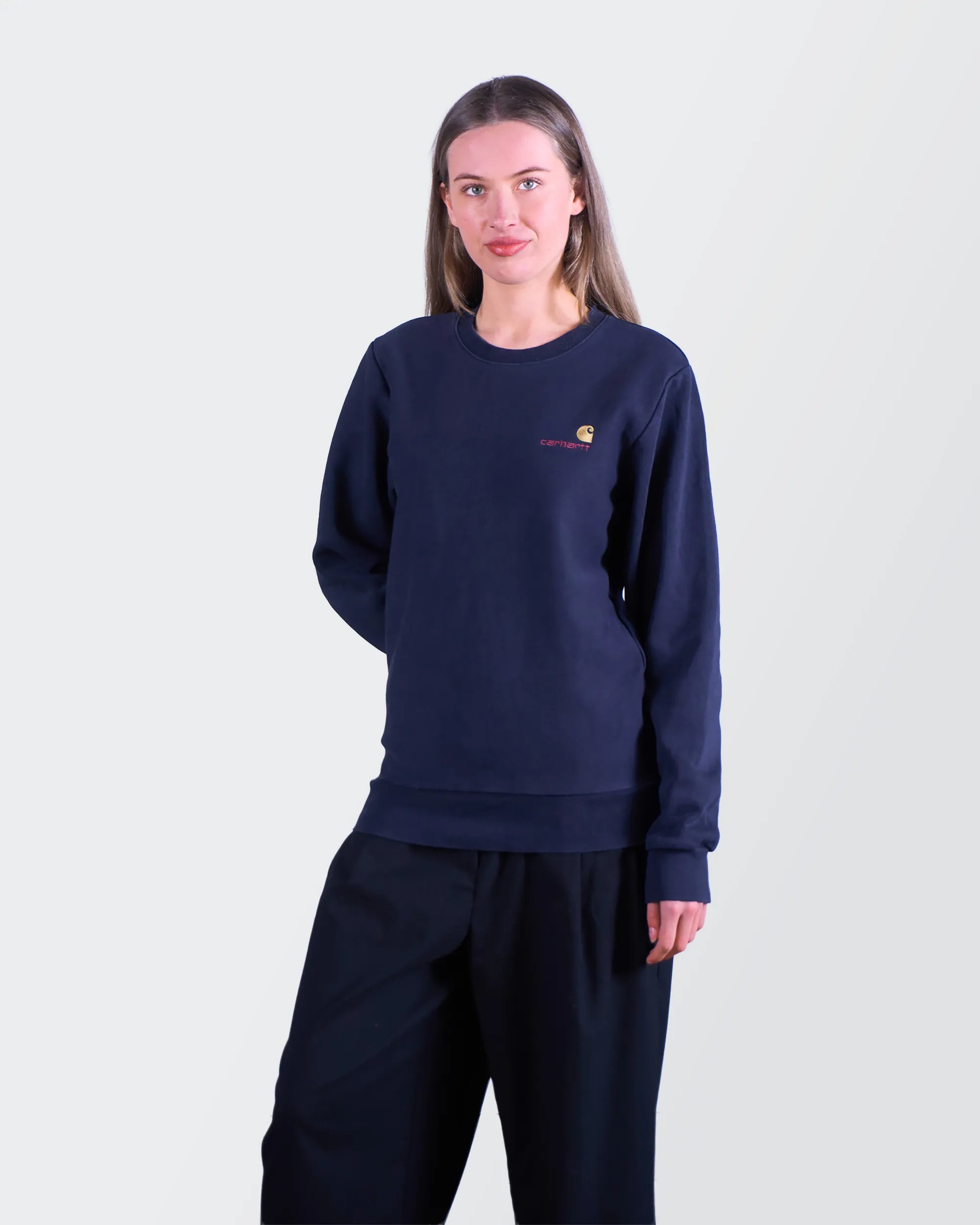 Carhartt Navy Crewneck Jumper - S