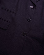 Burberry Navy Double-breasted Blazer - L
