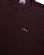 Lacoste Brown Crewneck Jumper - M