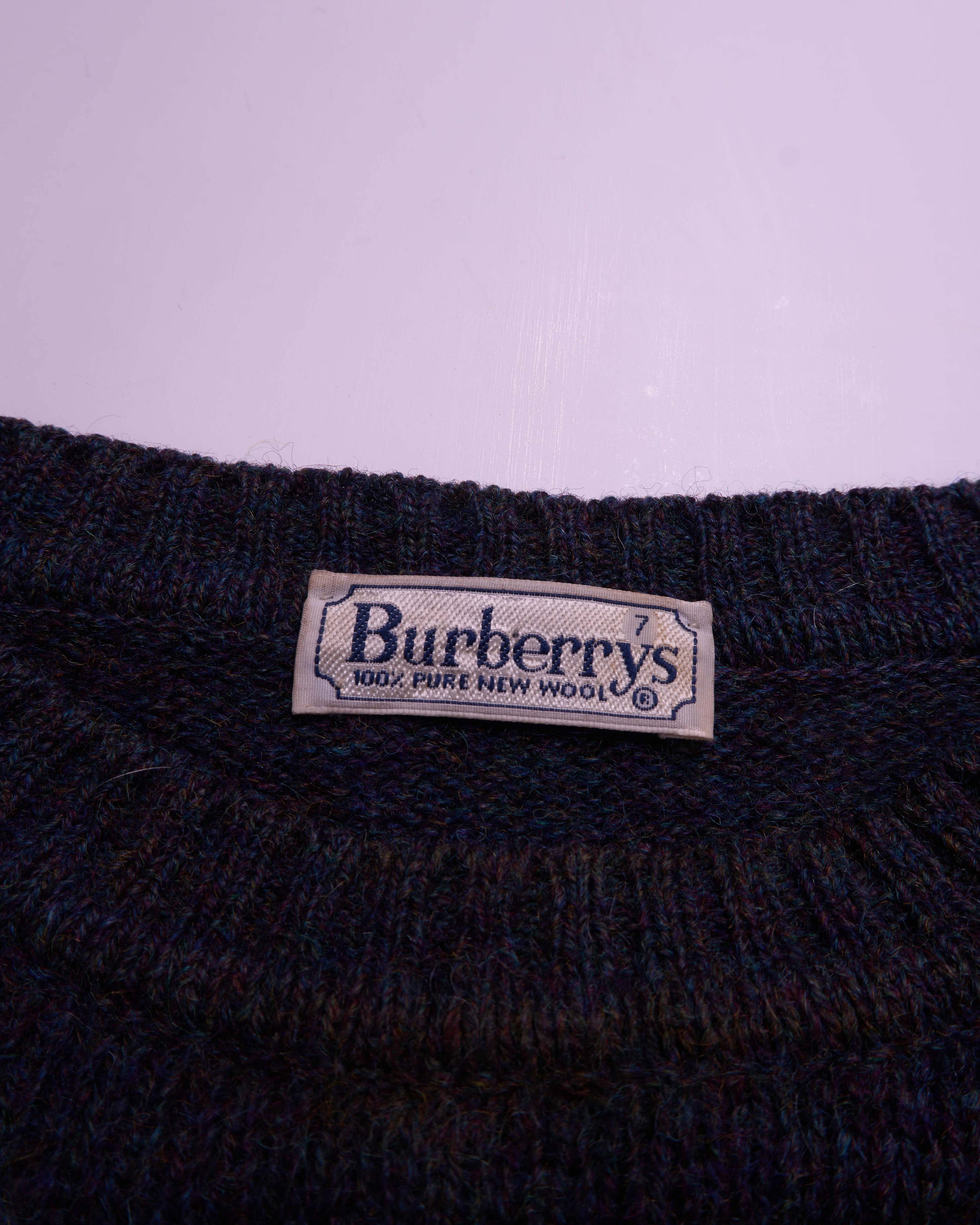 Burberry Blue Crewneck Jumper - XL