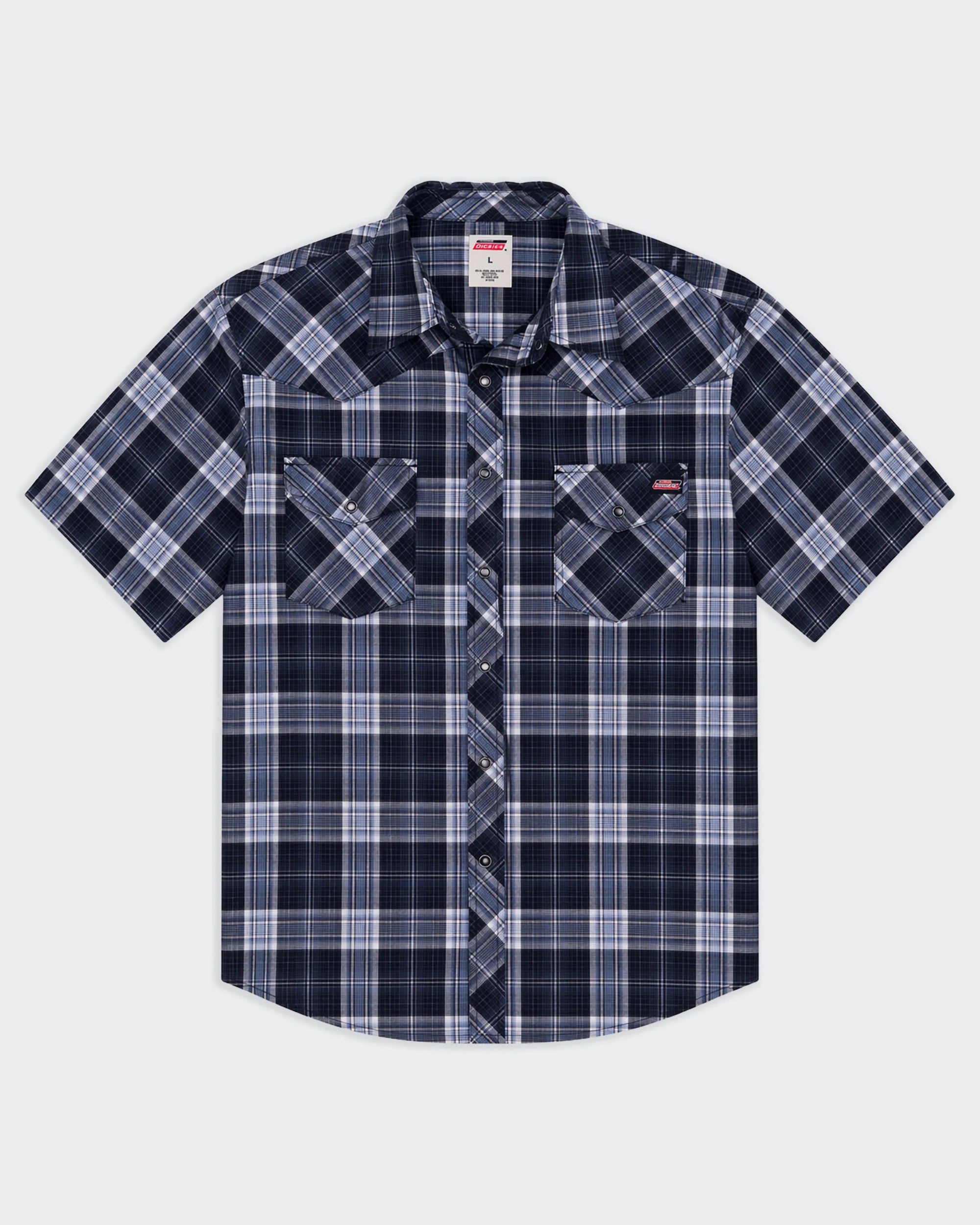 Dickies Navy Button-up Shirt - L