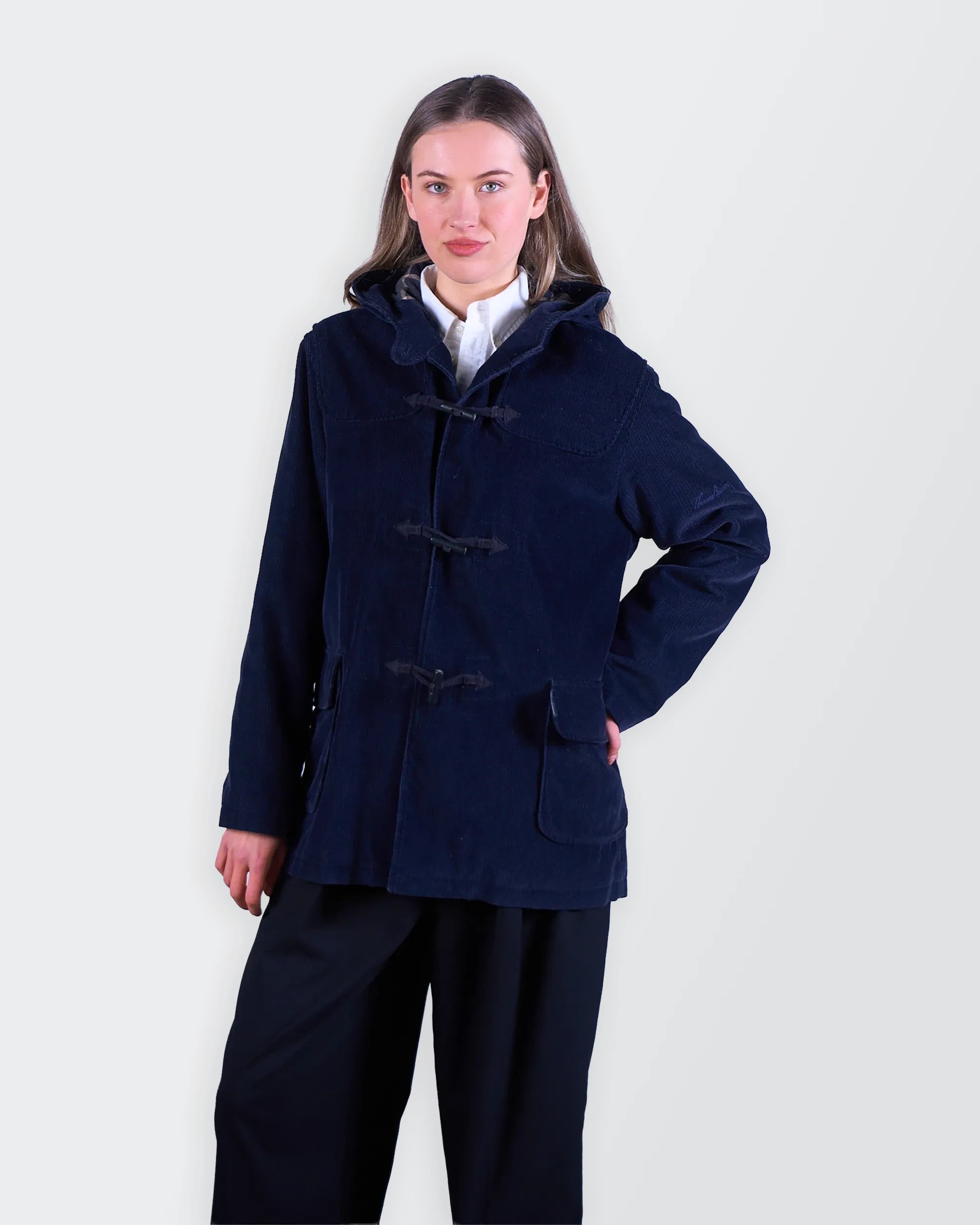 Burberry Navy Overcoat - S