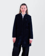 Burberry Navy Overcoat - S