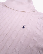 Ralph Lauren White Turtleneck Jumper - XL