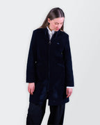Burberry Navy Overcoat - S