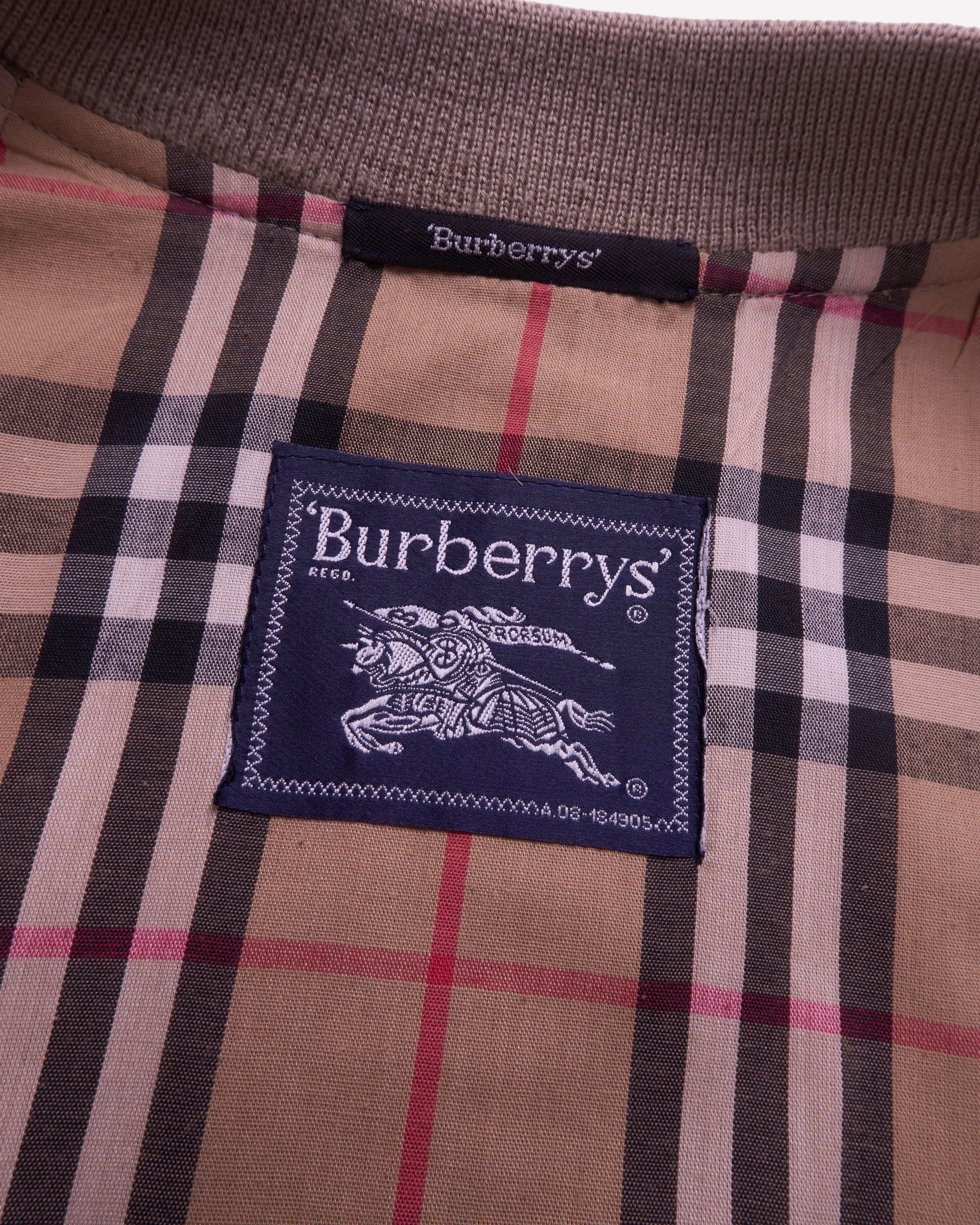 Burberry Beige Bomber Jacket - L