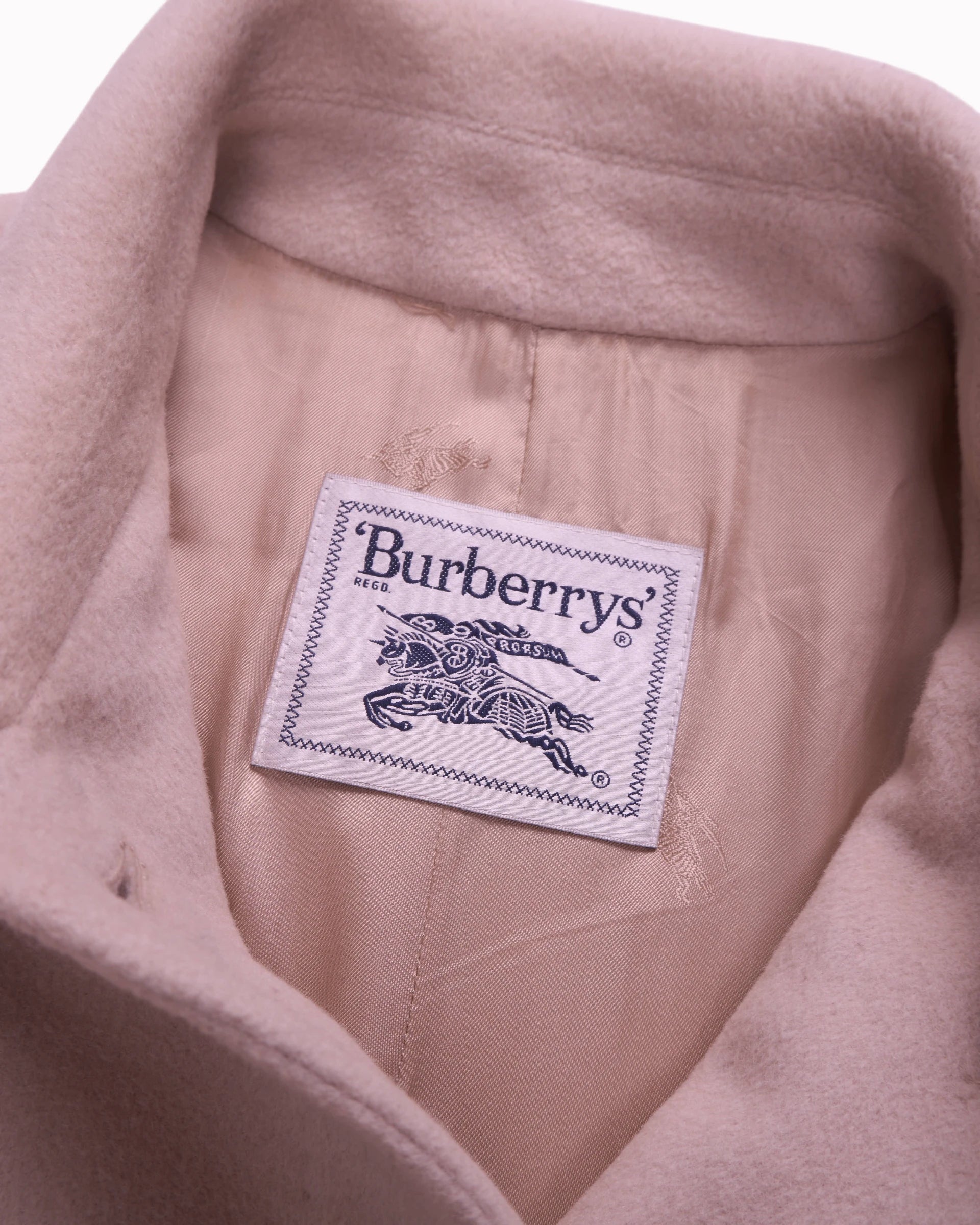 Burberry Pink Car Coat - L