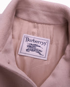 Burberry Pink Car Coat - L