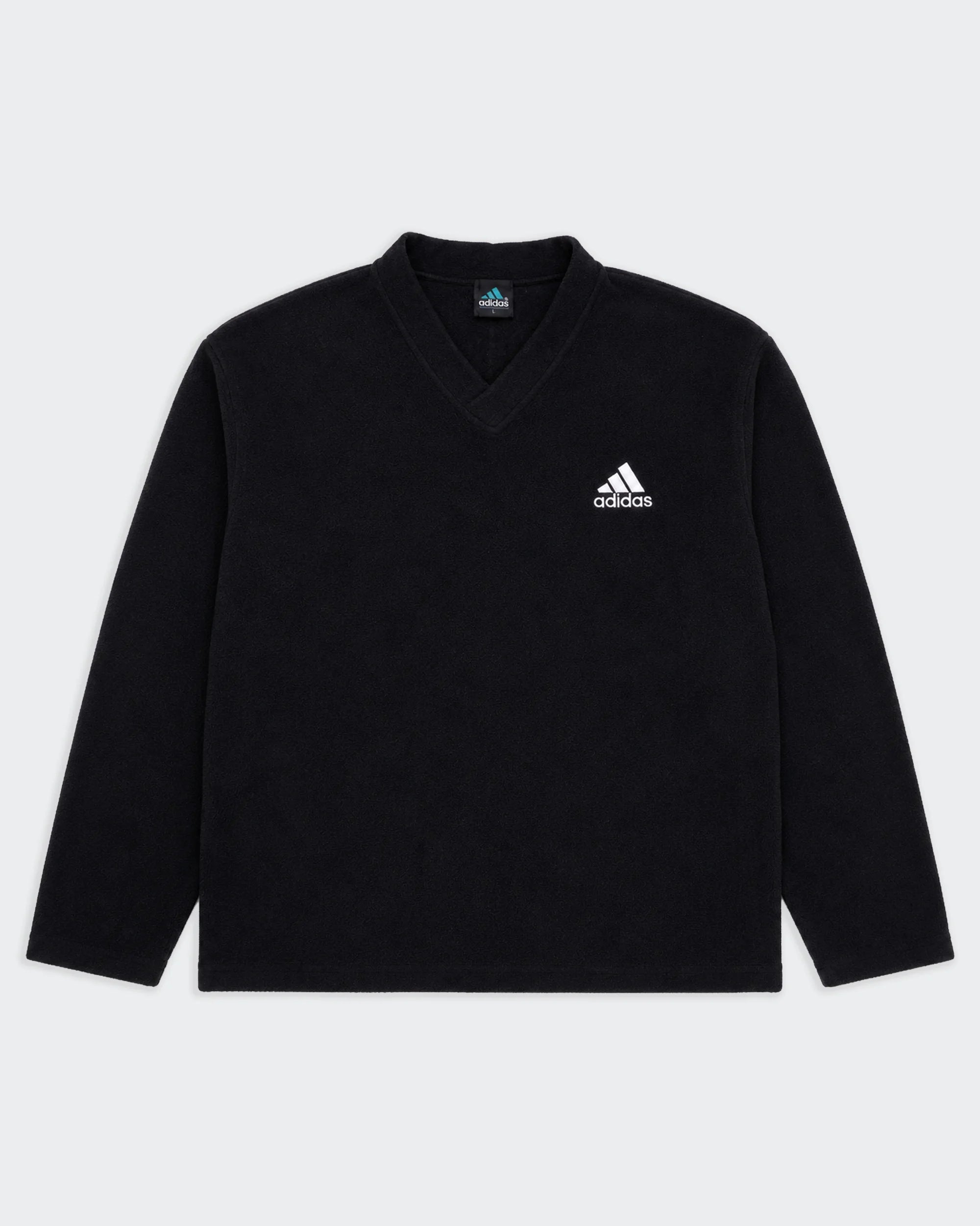 Adidas Black V-neck Jumper - L