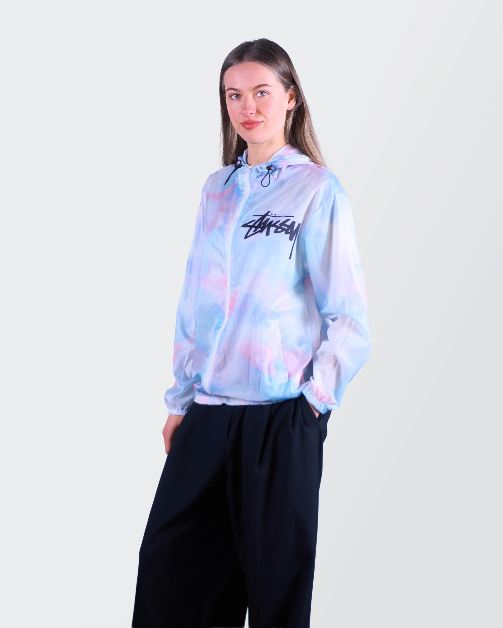 Stüssy Blue Windbreaker Jacket - S