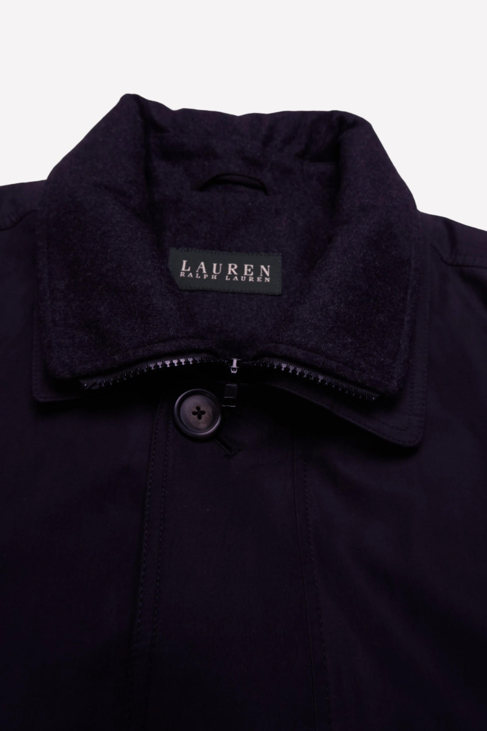 Ralph Lauren Navy Car Coat - L