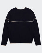 Burberry Navy V-neck Jumper - L