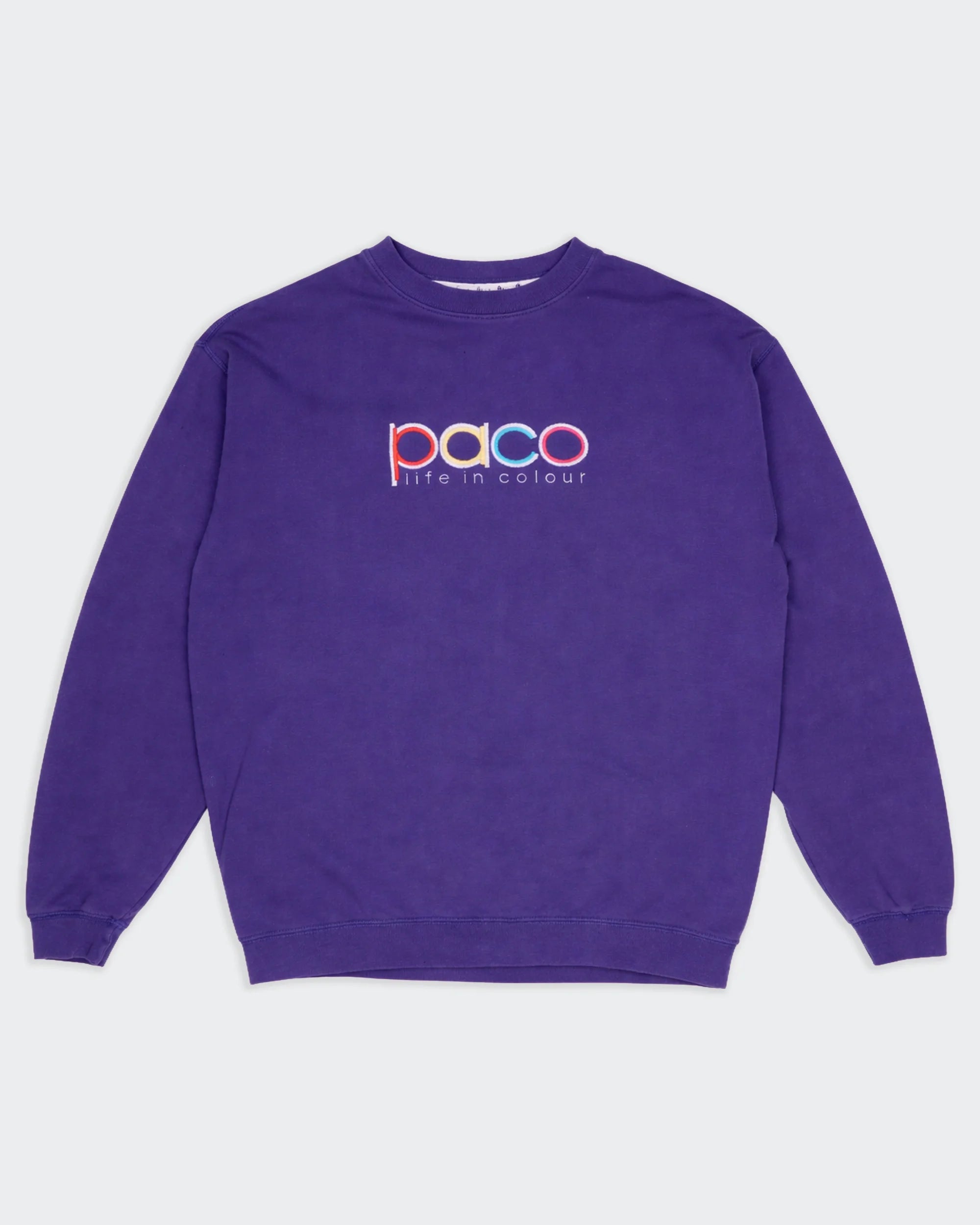 Paco Purple Crewneck Sweater - L
