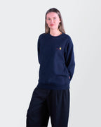 Carhartt Navy Crewneck Jumper - S