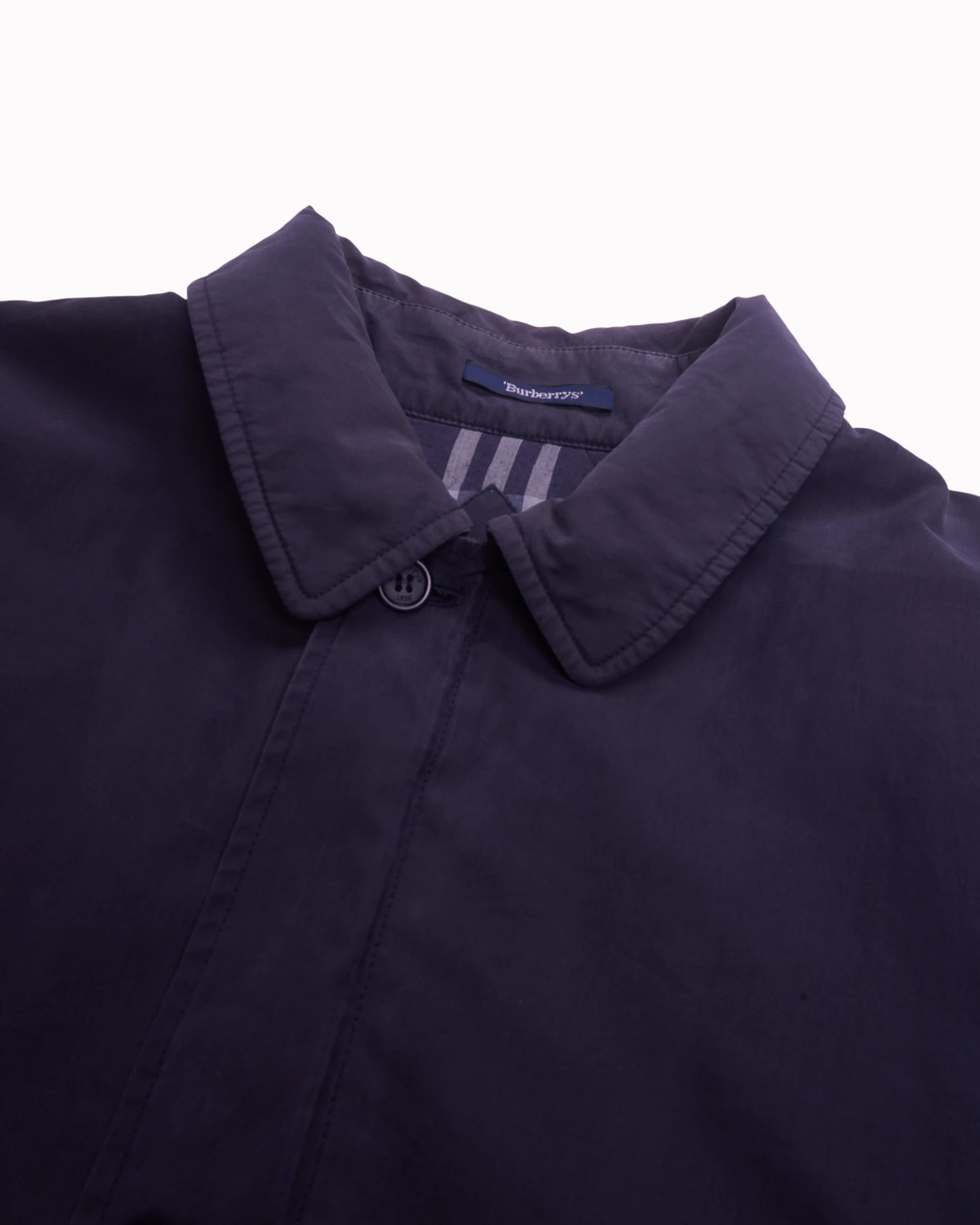 Burberry Navy Car Coat - L